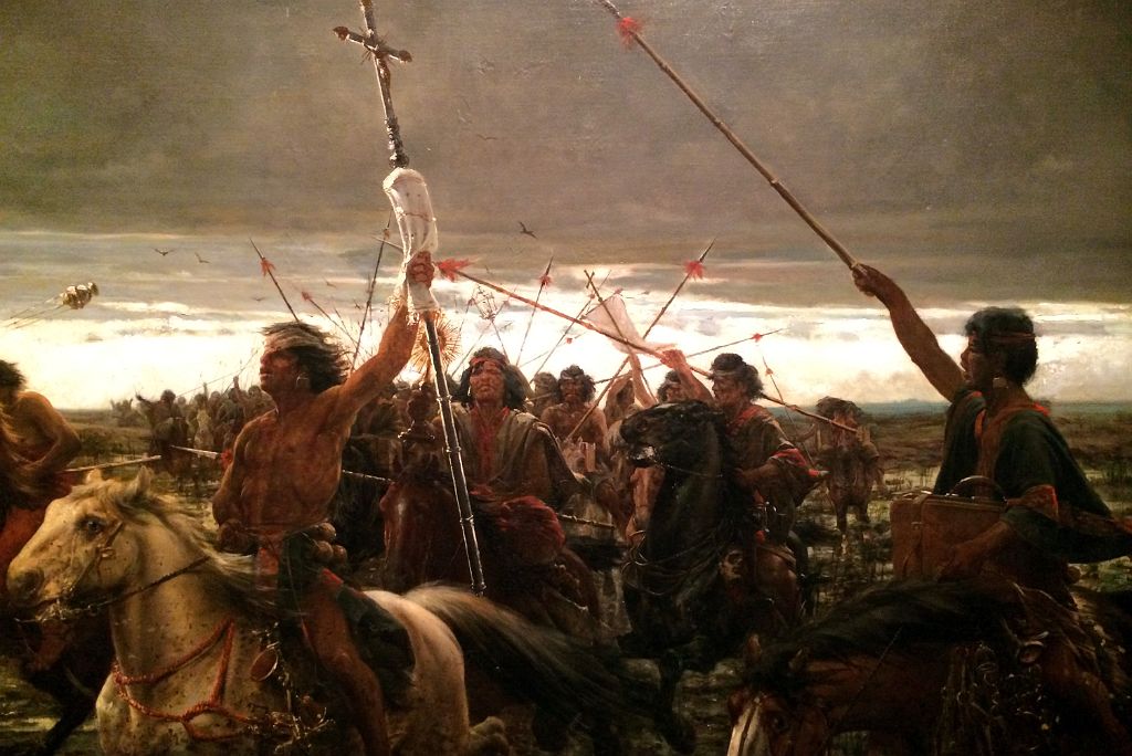 02-2 The Return of the Indian Raid La Vuelta del Malon By Angel della Valle 1892 Close Up National Museum of Fine Arts MNBA Buenos Aires